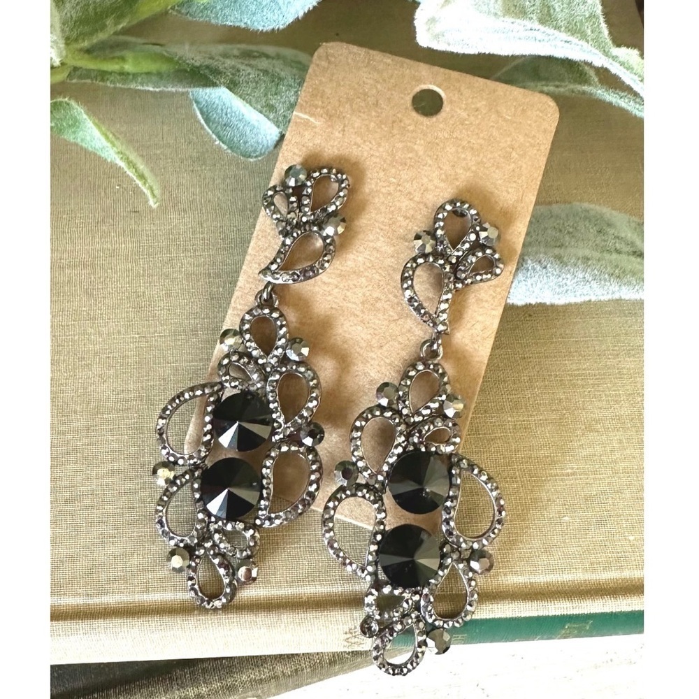 Rhinestone chandelier earrings